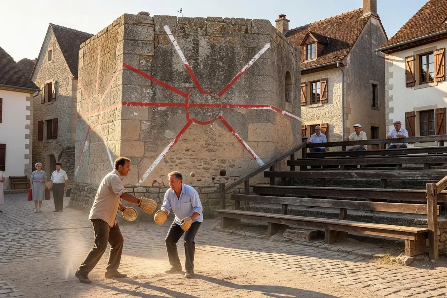 Les frontons de pelote dans les villages du Miey de Béarn : architecture et traditions sportives