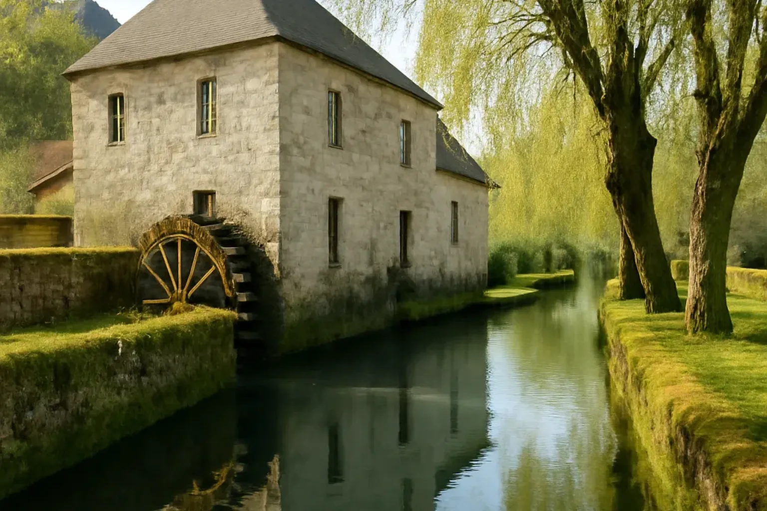 Randonnée Denguin–Aubertin : prairies du gave, moulins et héronnière béarnaise