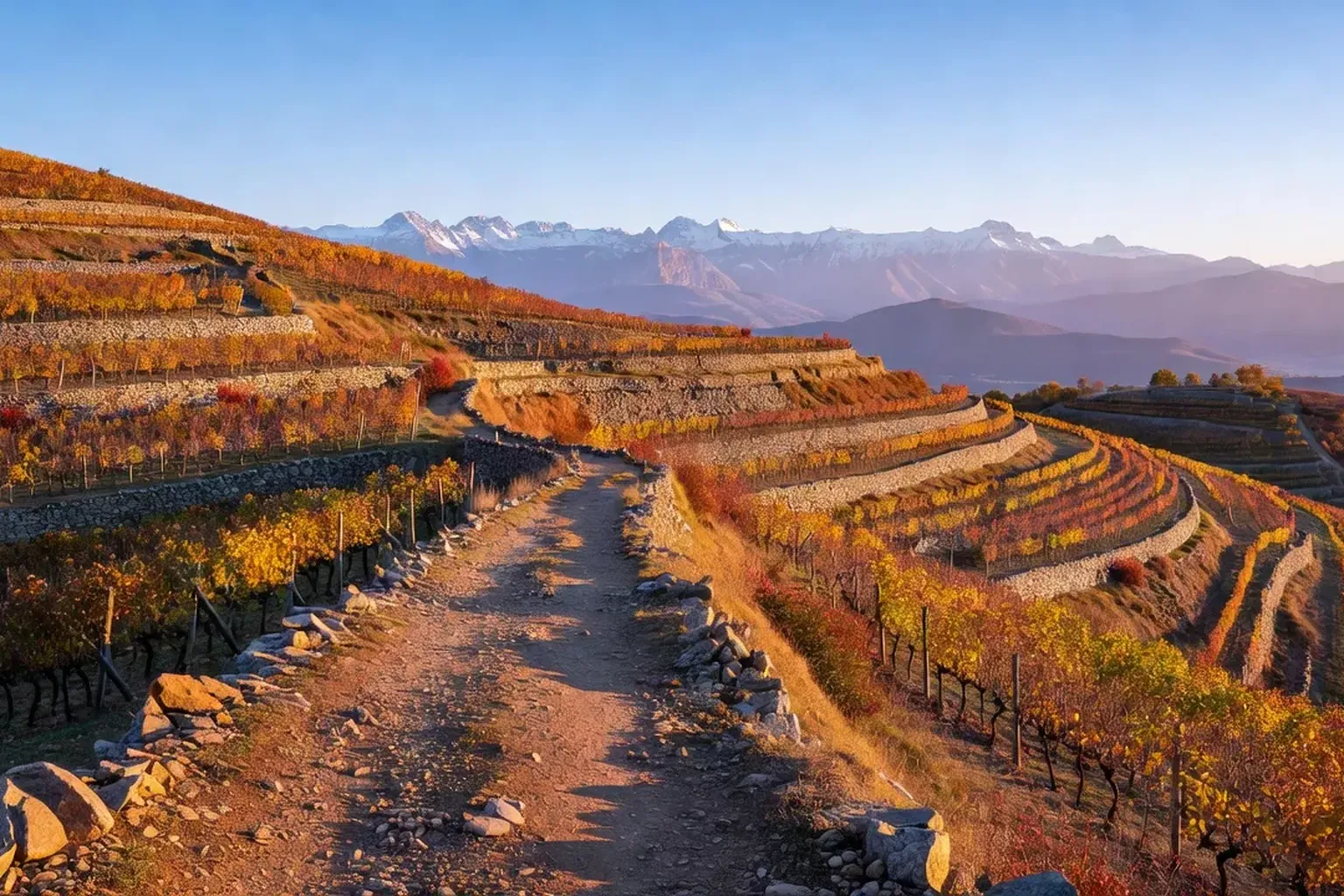 Sentier des crêtes d'Aubertin : entre vignes de Jurançon et Pyrénées