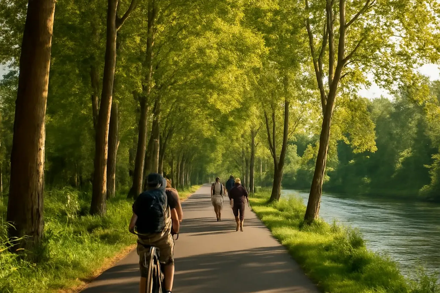 Voie verte du gave de Pau : de Lescar à Pau sur l'ancienne voie ferrée