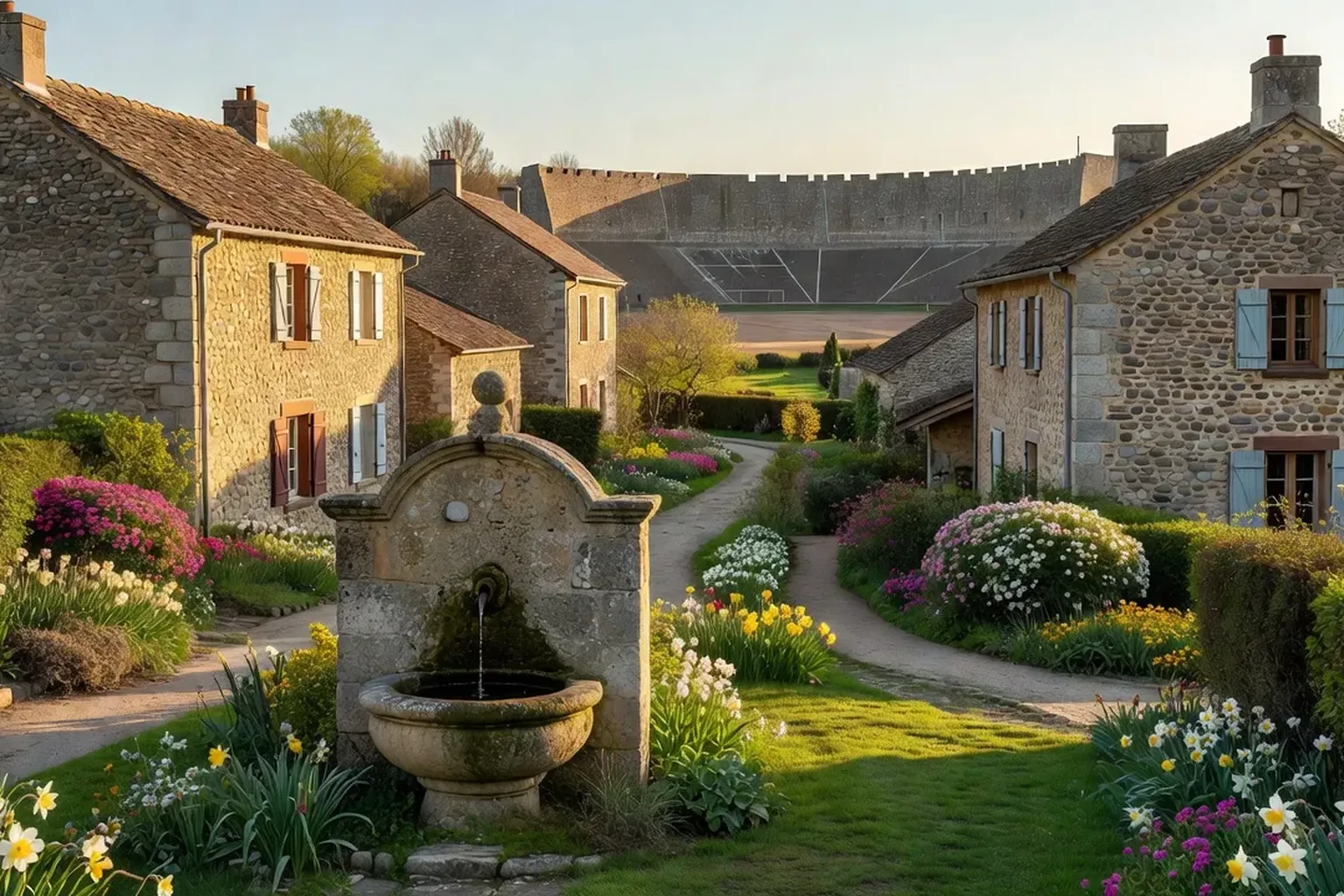 Poey-de-Lescar : village rural du Béarn entre gave et coteaux